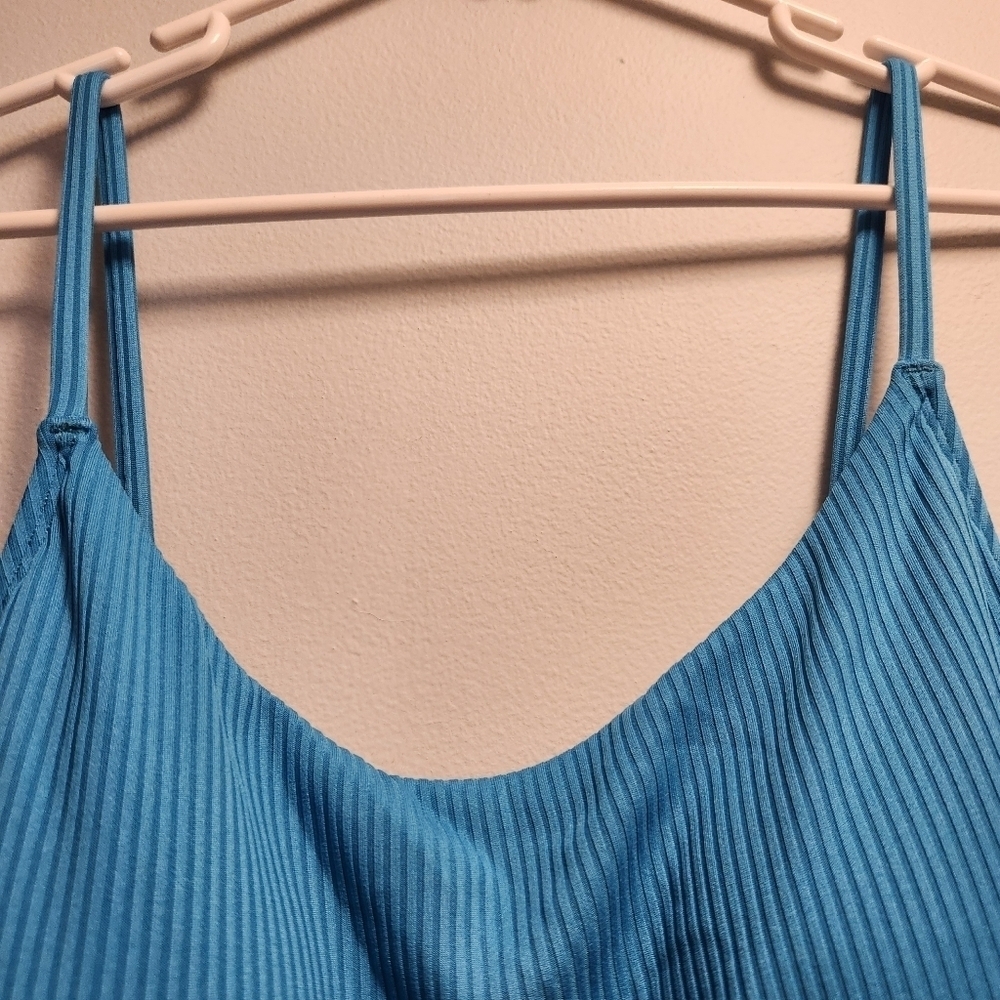 3/$25 Cupshe teal torquise one piece swim XL adjustable scoop neck bathing suit - Picture 11 of 12